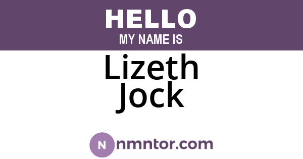 Lizeth Jock