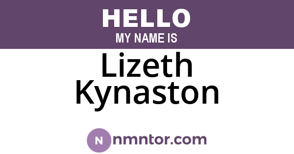 Lizeth Kynaston