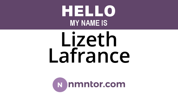 Lizeth Lafrance
