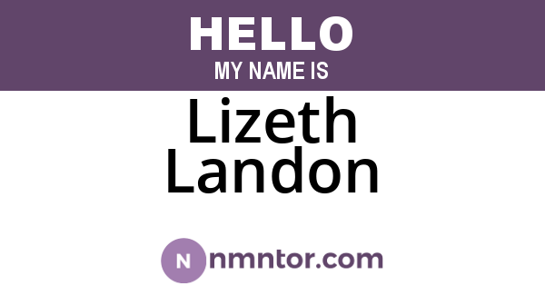 Lizeth Landon