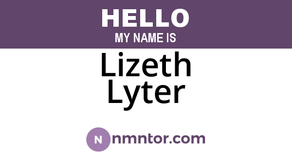 Lizeth Lyter