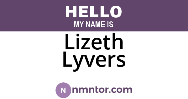 Lizeth Lyvers