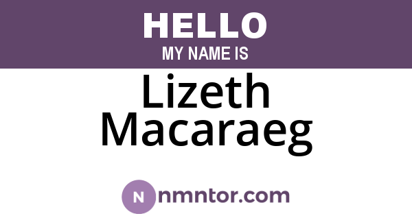 Lizeth Macaraeg
