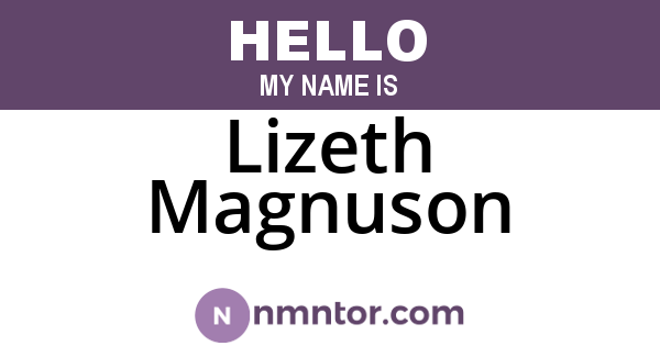 Lizeth Magnuson