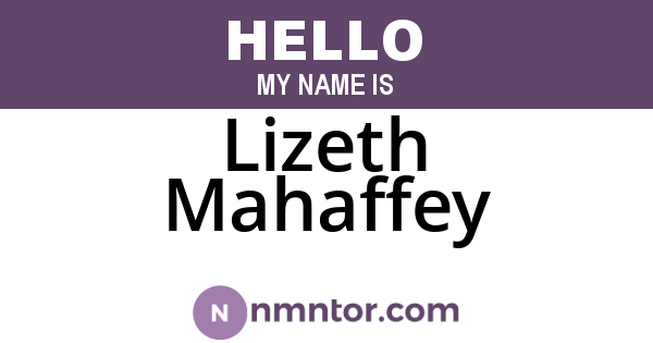 Lizeth Mahaffey