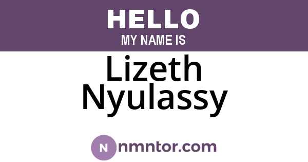 Lizeth Nyulassy