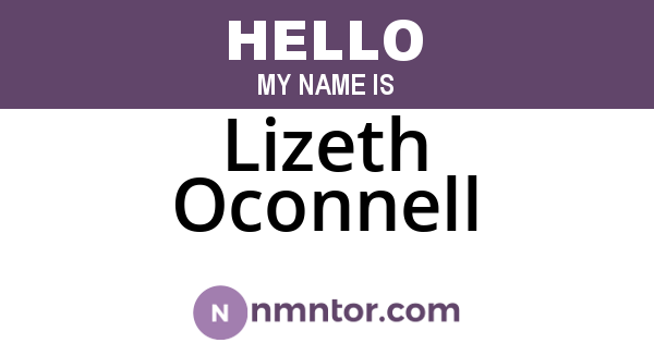 Lizeth Oconnell