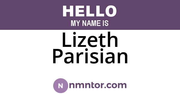 Lizeth Parisian