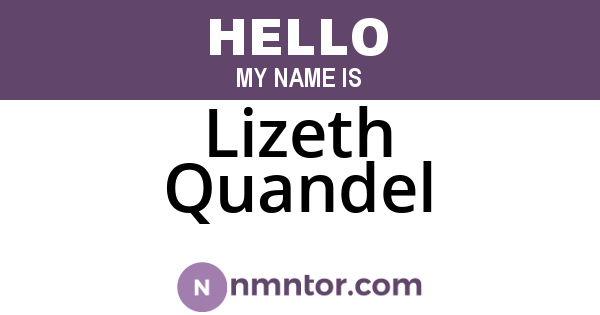 Lizeth Quandel