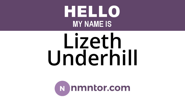 Lizeth Underhill