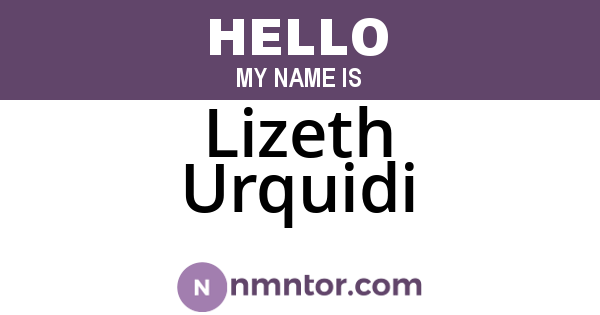 Lizeth Urquidi