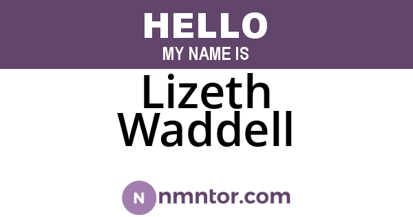 Lizeth Waddell