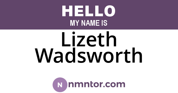 Lizeth Wadsworth