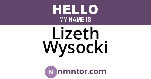 Lizeth Wysocki