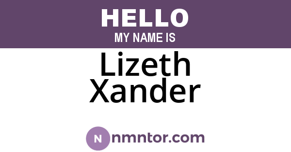 Lizeth Xander