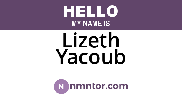 Lizeth Yacoub