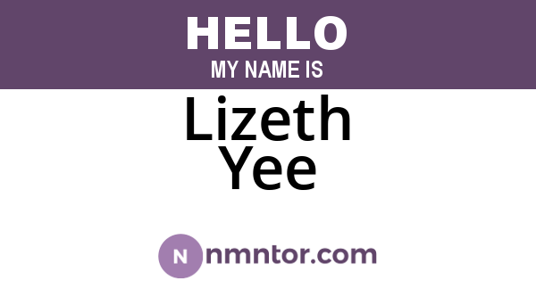 Lizeth Yee
