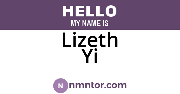 Lizeth Yi