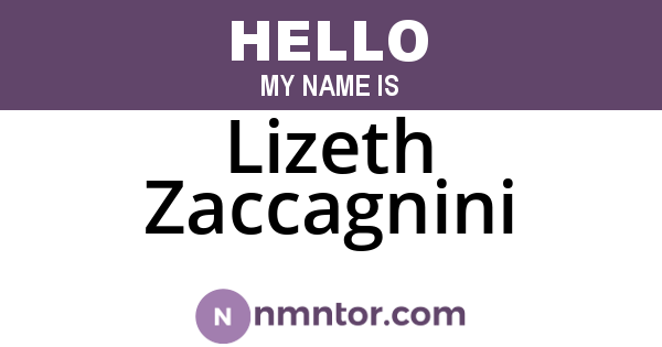 Lizeth Zaccagnini