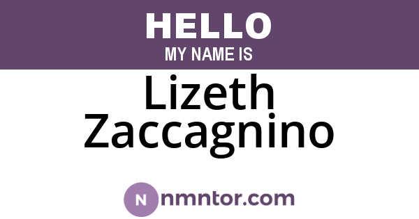 Lizeth Zaccagnino