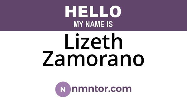 Lizeth Zamorano