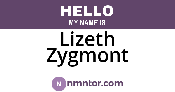 Lizeth Zygmont