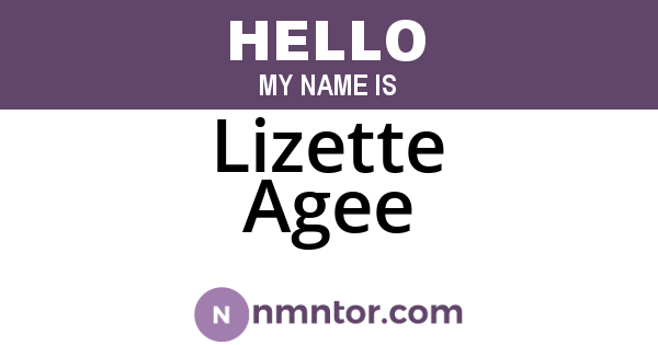 Lizette Agee