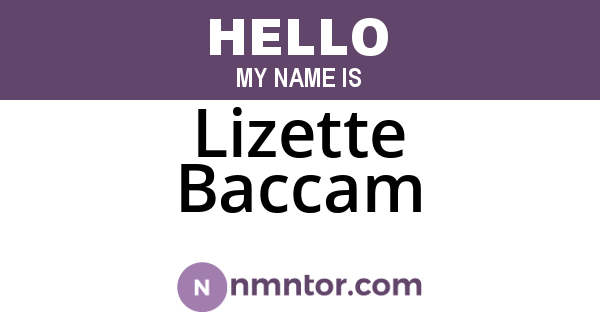Lizette Baccam