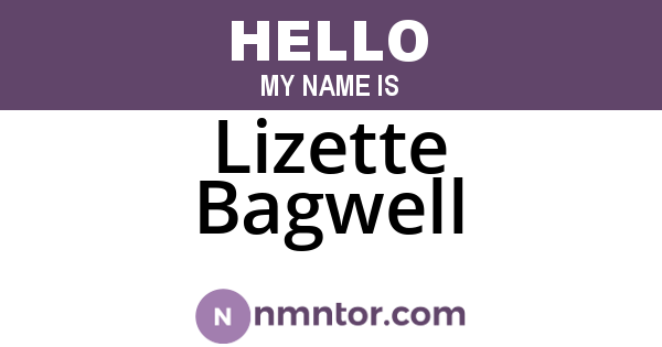 Lizette Bagwell