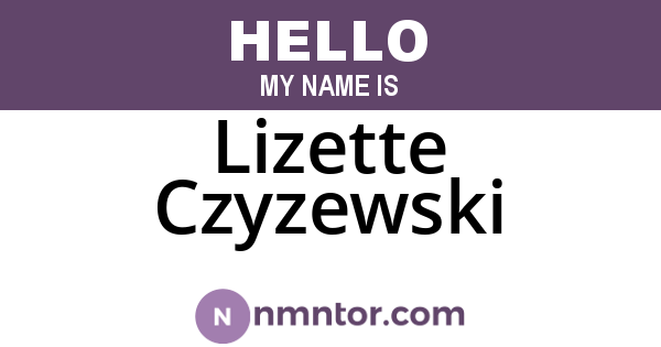 Lizette Czyzewski