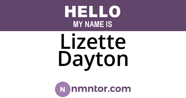 Lizette Dayton