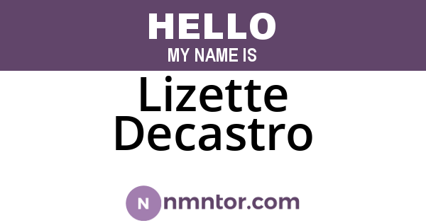 Lizette Decastro