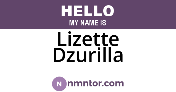 Lizette Dzurilla