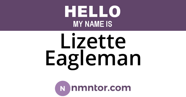Lizette Eagleman