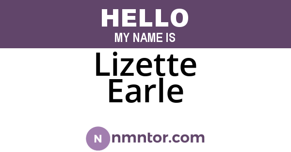 Lizette Earle