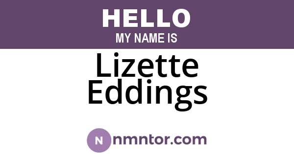 Lizette Eddings