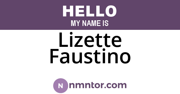Lizette Faustino