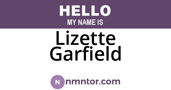 Lizette Garfield