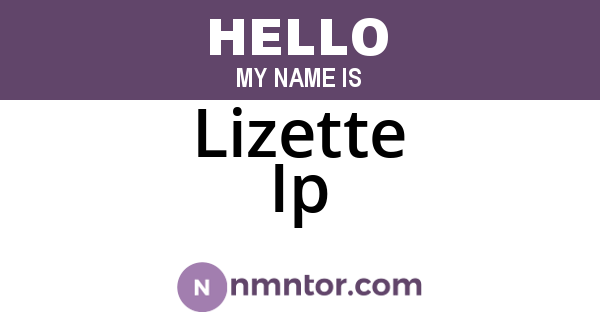Lizette Ip