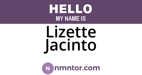 Lizette Jacinto