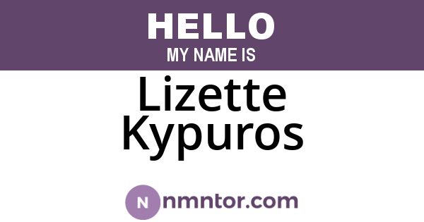 Lizette Kypuros