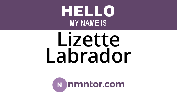 Lizette Labrador
