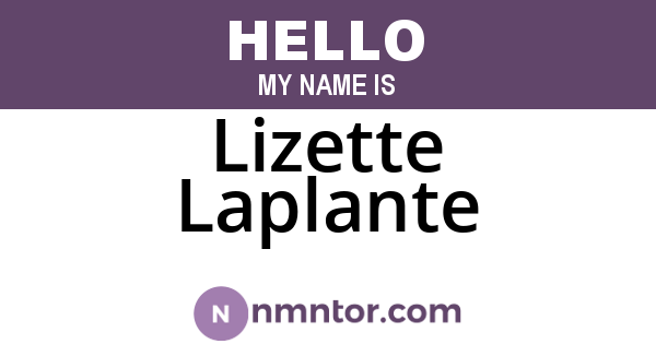 Lizette Laplante
