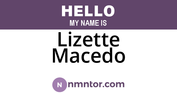 Lizette Macedo
