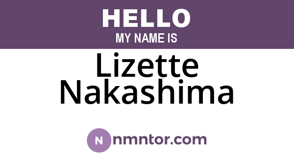 Lizette Nakashima