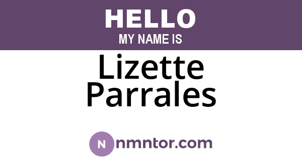 Lizette Parrales