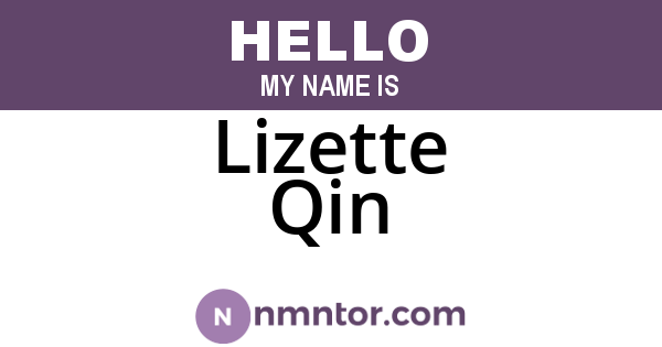 Lizette Qin