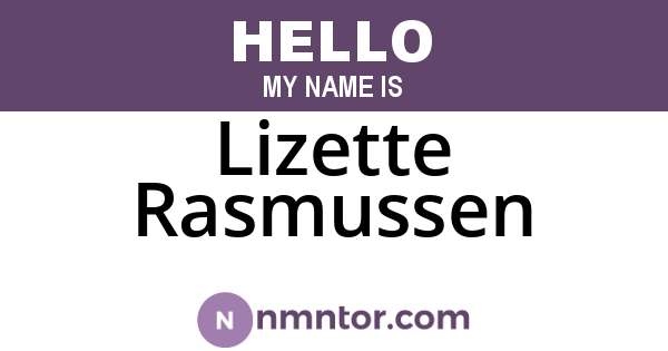 Lizette Rasmussen
