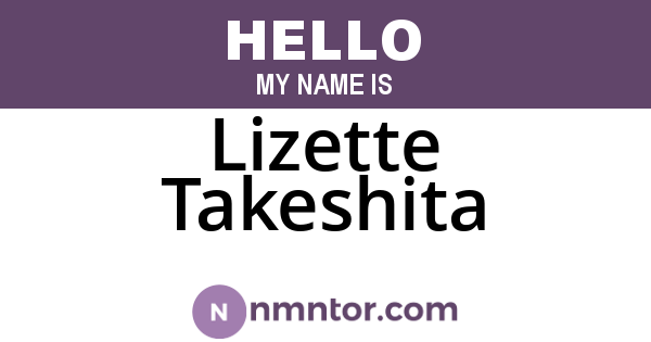 Lizette Takeshita