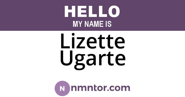 Lizette Ugarte